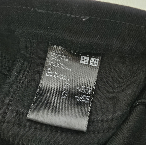 Uniqlo - Black Stretch Skinny Jeggings Leggings - Picture 4 of 7